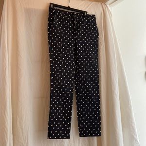 Black polkadot pants